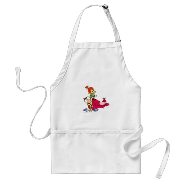 PEBBLES™ and Bam Bam  and Dino Playtime Standard Apron (Front)