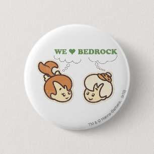 PEBBLES™ and Bam Bam Love Bedrock 6 Cm Round Badge