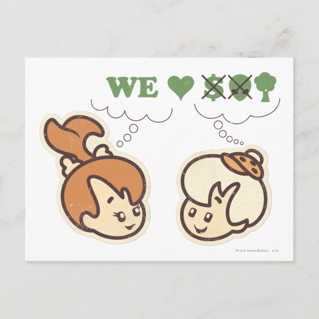 PEBBLES™ and Bam Bam Loves Nature Postcard (Front)