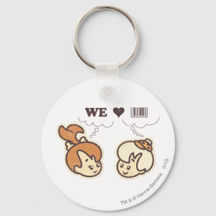 Pebbles and Bam Bam We Love Key Ring