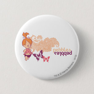 PEBBLES™ and Butterflies 6 Cm Round Badge