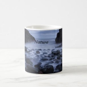 Pebbles and Rocks along the Ocean Shoreline Coffee Mug