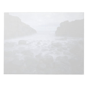 Pebbles and Rocks along the Ocean Shoreline Notepad