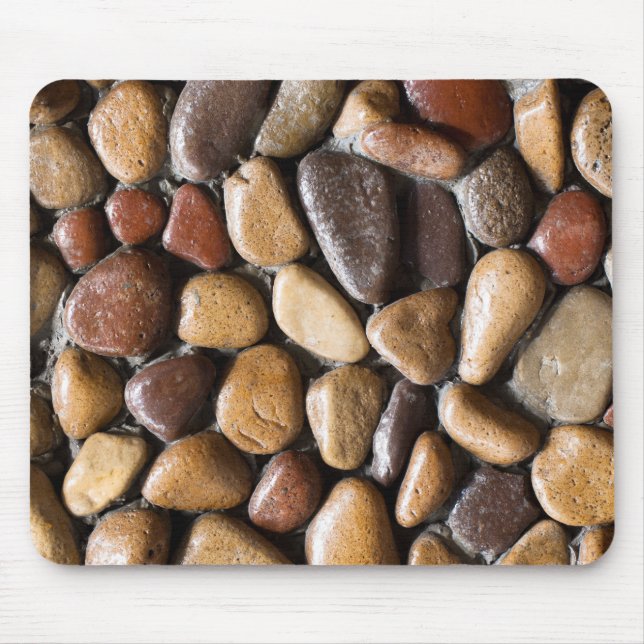 Pebbles background mouse pad (Front)