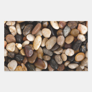 Pebbles Background Rectangular Sticker