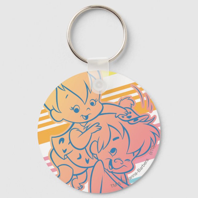 PEBBLES™ Grooming Bam Bam Key Ring (Front)