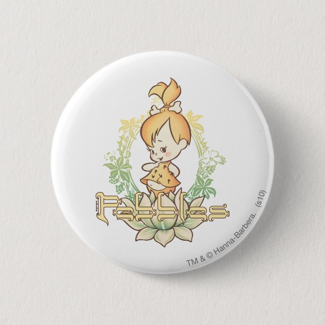 PEBBLES™ in Lotus Flower 6 Cm Round Badge (Front)