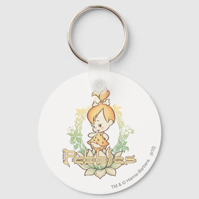 PEBBLES™ in Lotus Flower Key Ring (Front)
