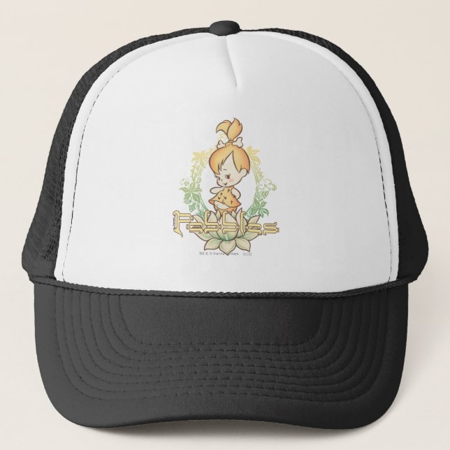 PEBBLES™ in Lotus Flower Trucker Hat (Front)