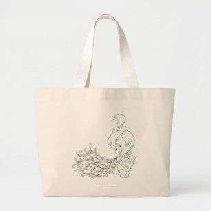 PEBBLES™ In Peacock Large Tote Bag