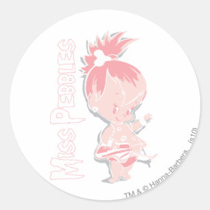PEBBLES™ in Pink Classic Round Sticker