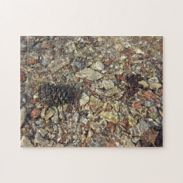 Pebbles in Taylor Creek Nature Photography Jigsaw Puzzle (Horizontal)