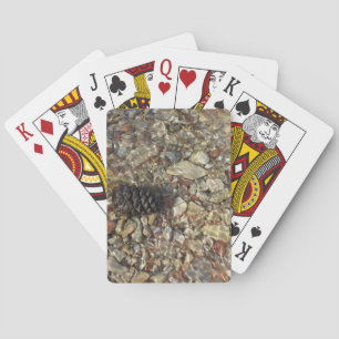 Pebbles in Taylor Creek Nature Photography Playing Cards