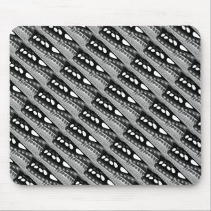 Pebbles in the night grey art mouse pad