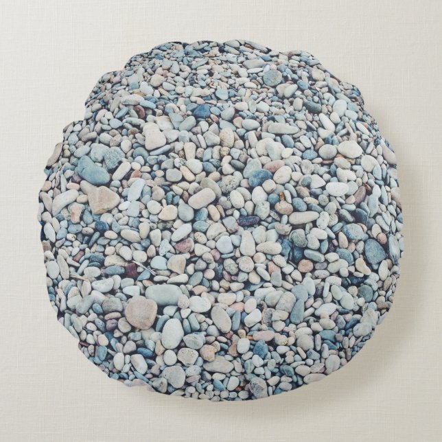 Pebbles lot round cushion (Front)