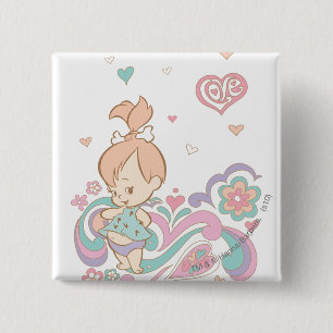 PEBBLES™ Love Swirls 15 Cm Square Badge