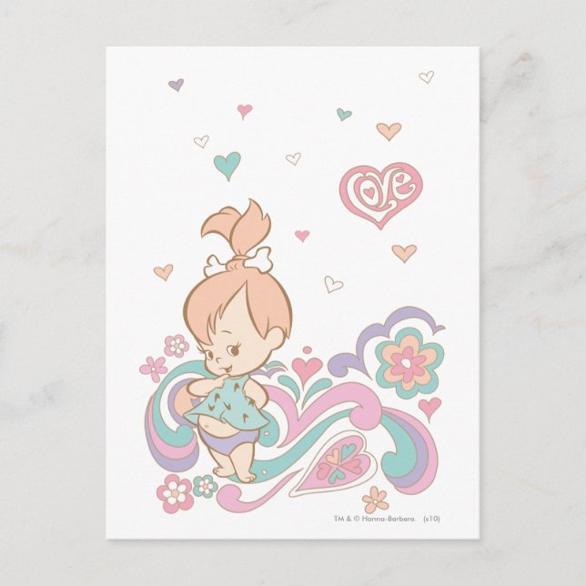 PEBBLES™ Love Swirls Postcard (Front)