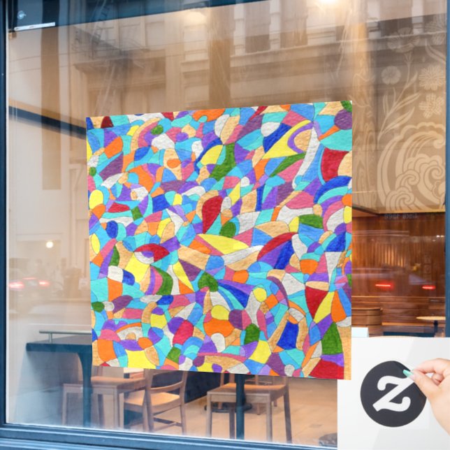 Pebbles on a Beach (Cafe Window)