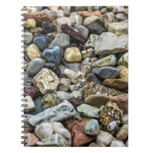Pebbles on a beach notebook