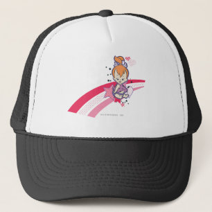 PEBBLES™ on Pink Rainbow Trucker Hat