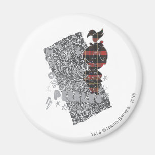 PEBBLES™ Punk Plaid Magnet