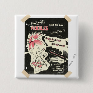 PEBBLES™ Punk Rock Legend 15 Cm Square Badge