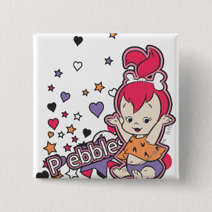 PEBBLES™ Purple Heart 15 Cm Square Badge