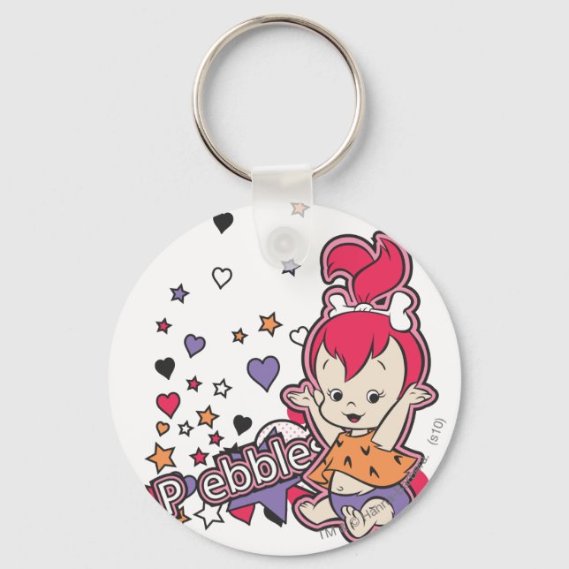 PEBBLES™ Purple Heart Key Ring (Front)
