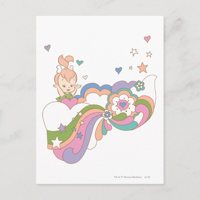 PEBBLES™ Rainbow Cloud Postcard (Front)