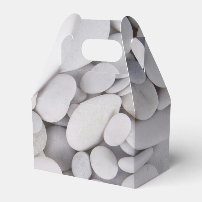 Pebbles, Rocks, Background Favour Box (Front Side)