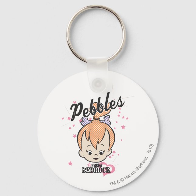 PEBBLES™ Stars and Hearts Key Ring (Front)