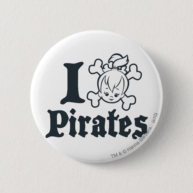 PEBBLES™ The Pirate 6 Cm Round Badge (Front)