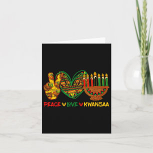 Pecae Love Kwanzaa Kinara Principles Candles Pan A Card