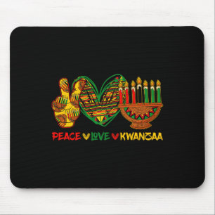 Pecae Love Kwanzaa Kinara Principles Candles Pan A Mouse Pad