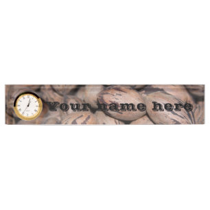 Pecan Clock Name Plate
