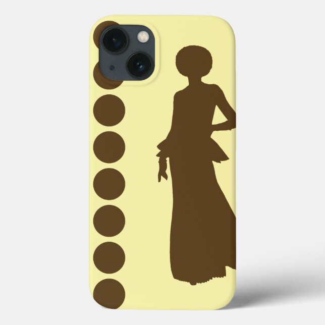Pecan Cream Neutral Dots Fashion Case-Mate iPhone Case (Back)