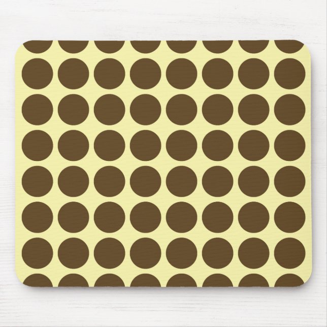 Pecan Cream Neutral Dots Mouse Pad (Front)