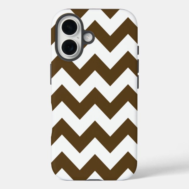 Pecan Neutral Chevrons Case-Mate iPhone Case (Back)