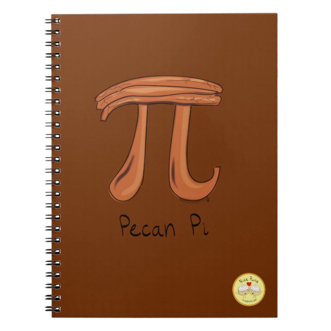 Pecan Pi Cute Math Pi Day Notebook (Front)