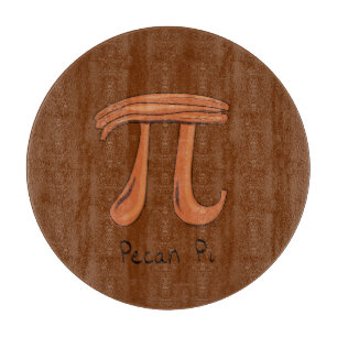 Pecan Pi Cute Math Pi Day Pie Cutting Board