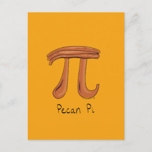 Pecan Pi Cute Math Pi Day Postcard