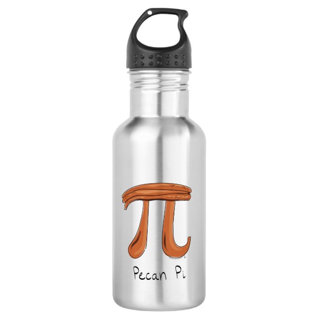 Pecan Pi Symbol Cute Math Teacher Gift 532 Ml Water Bottle (Front)