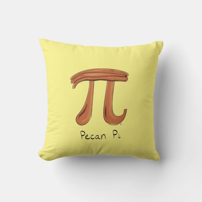 Pecan Pi Symbol Math Teacher Cushion (Front)