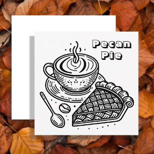 Pecan Pie and Coffee   Colour Me
