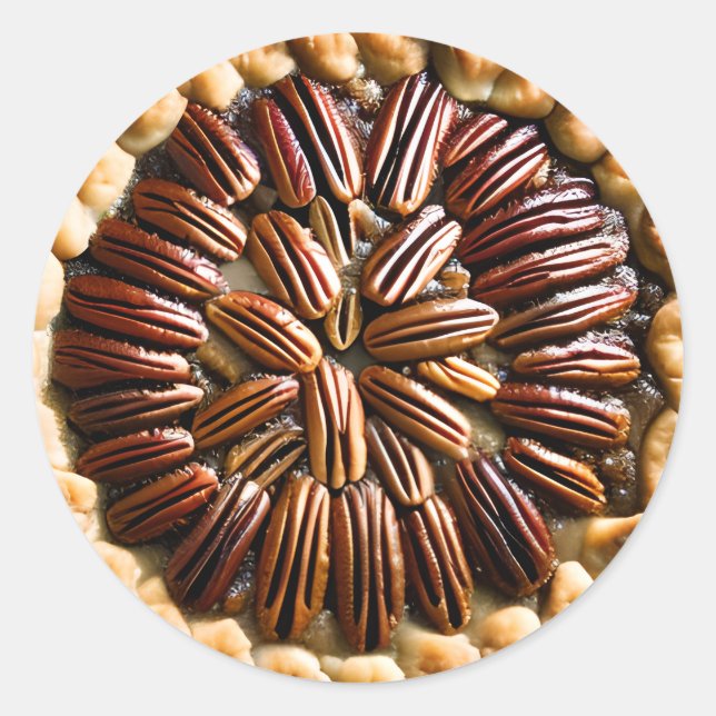 Pecan Pie Food Classic Round Sticker (Front)