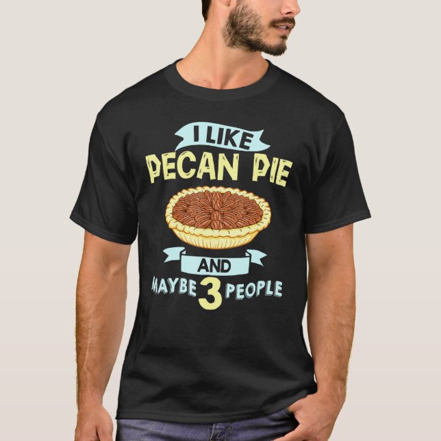 Pecan Pie Mini Bars Filling Vegan Cookies T-Shirt (Front)