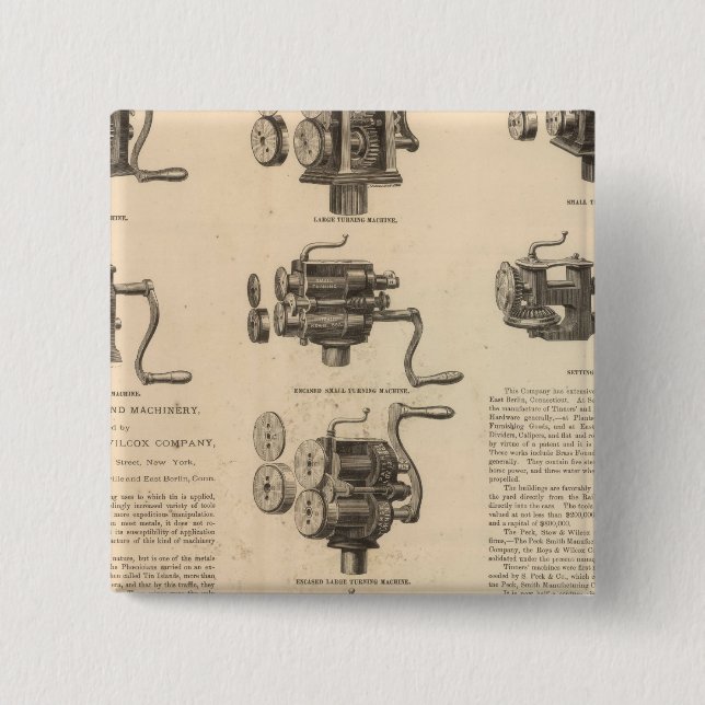 Peck, Stow and Wilcox Company 15 Cm Square Badge (Front)