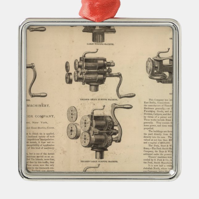 Peck, Stow and Wilcox Company Metal Ornament (Front)