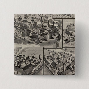 Peck, Stow & Wilcox factories 15 Cm Square Badge