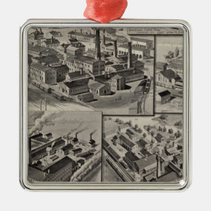 Peck, Stow & Wilcox factories Metal Ornament